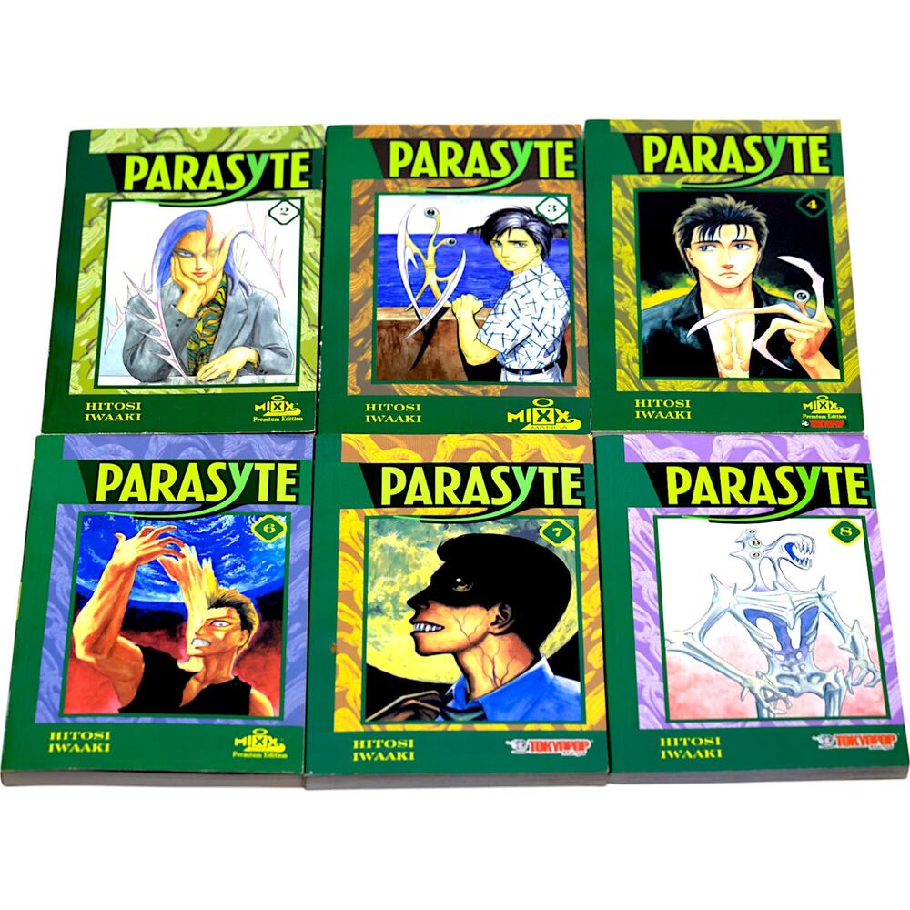Parasyte by Hitosi Iwaaki Manga 1st Printing 2-4, 6-8 Tokyopop Press Lot of 6